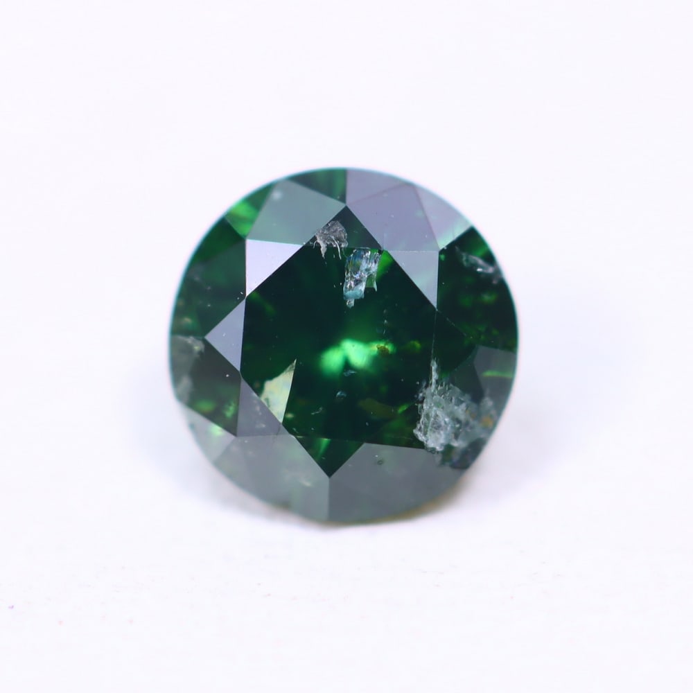 0.38ct Green Diamond 4.6mm - Natural Diamond, Loose Diamond: Ksmith Jewels Global Welcome to our auction house, today auction brought to you by Ksmith Jewels Global based in Penang, Malaysia specialize in all kinds of opal, diamond and color gemstone both in ma