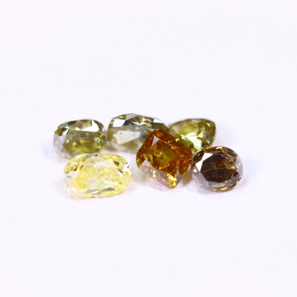 0.52ct 6pcs Unheated Fancy Diamond Lot - Natural Diamond, Loose Diamond (1 of 2)