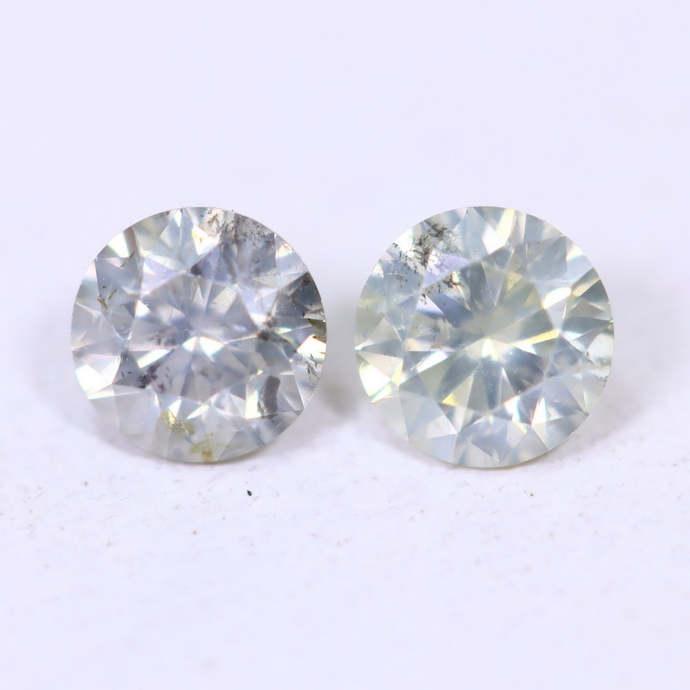 0.37ct 2pcs Unheated Round Diamond 3.6mm - Natural Diamond, Loose Diamond: Ksmith Jewels Global Welcome to our auction house, today auction brought to you by Ksmith Jewels Global based in Penang, Malaysia specialize in all kinds of opal, diamond and color gemstone both in ma
