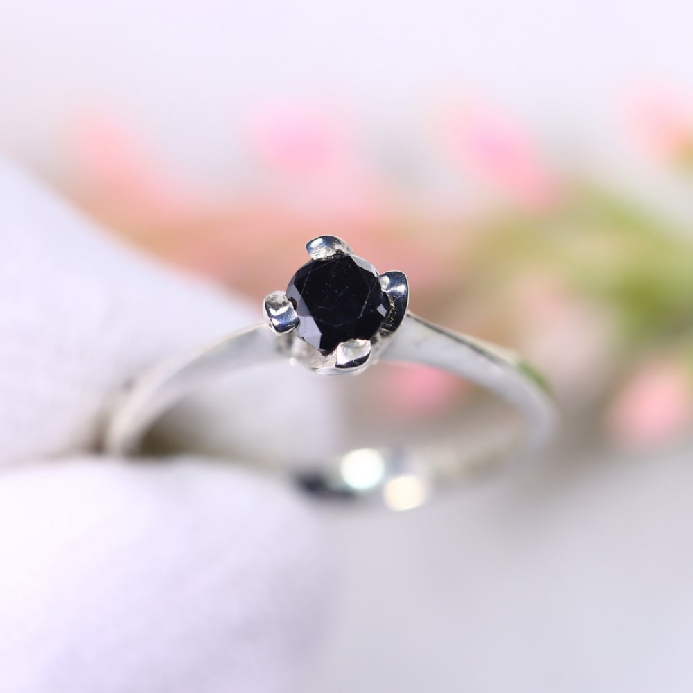 1.51g Natural Diamond Sterling Silver 925 Ring - Size US 5.5 - Total Diamond 0.33ct (1 of 3)