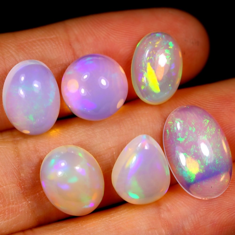 18.42Ct Group of 6 Welo Opal Polished - Ethiopian Opal: Ksmith Jewels Global Welcome to our auction house, today auction brought to you by Ksmith Jewels Global based in Penang, Malaysia specialize in all kinds of opal and color gemstone both in manufacturi