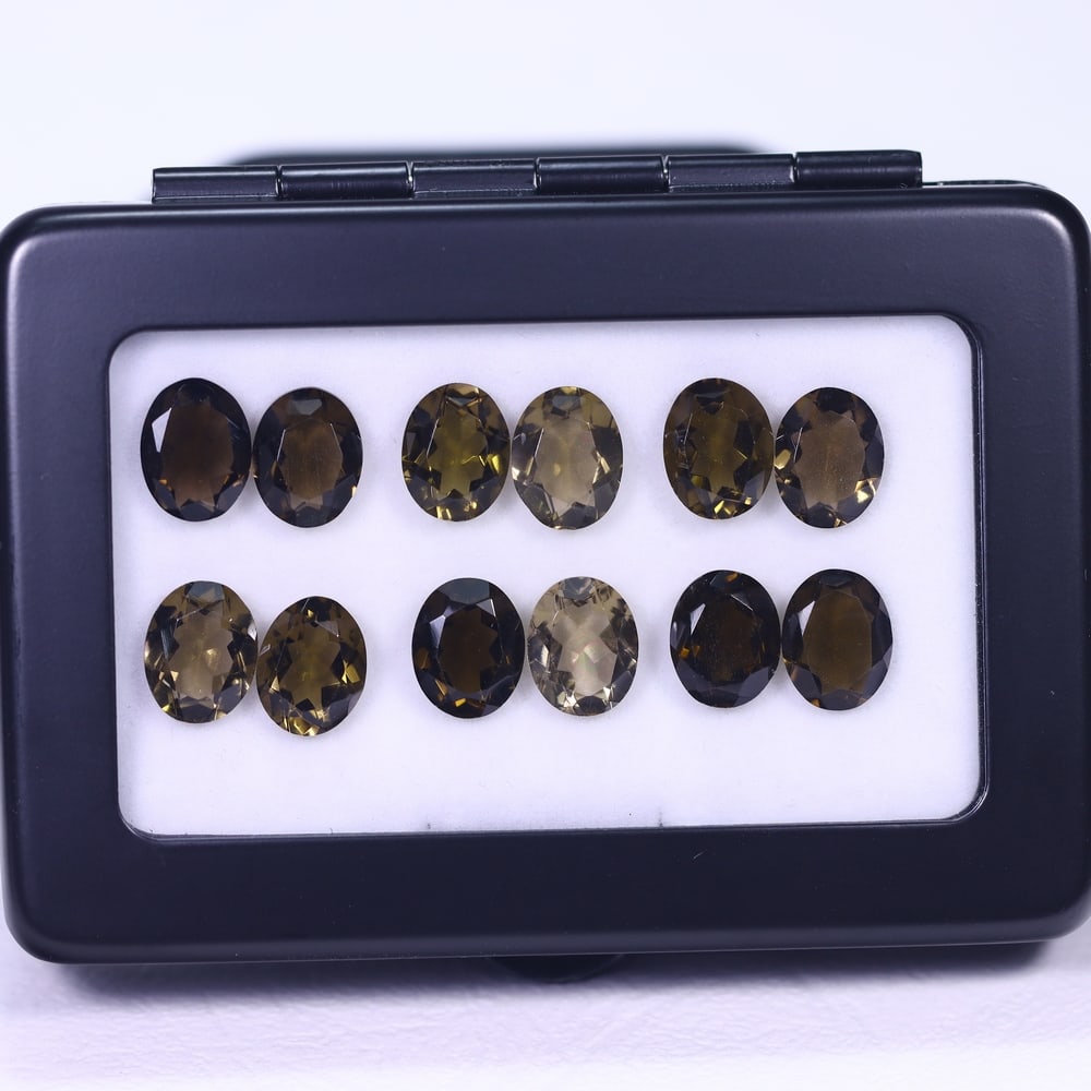28.82Ct Smoky Quartz Set - Polished Faceted: Ksmith Jewels Global Welcome to our auction house, today auction brought to you by Ksmith Jewels Global based in Penang, Malaysia specialize in all kinds of opal and color gemstone both in manufacturi