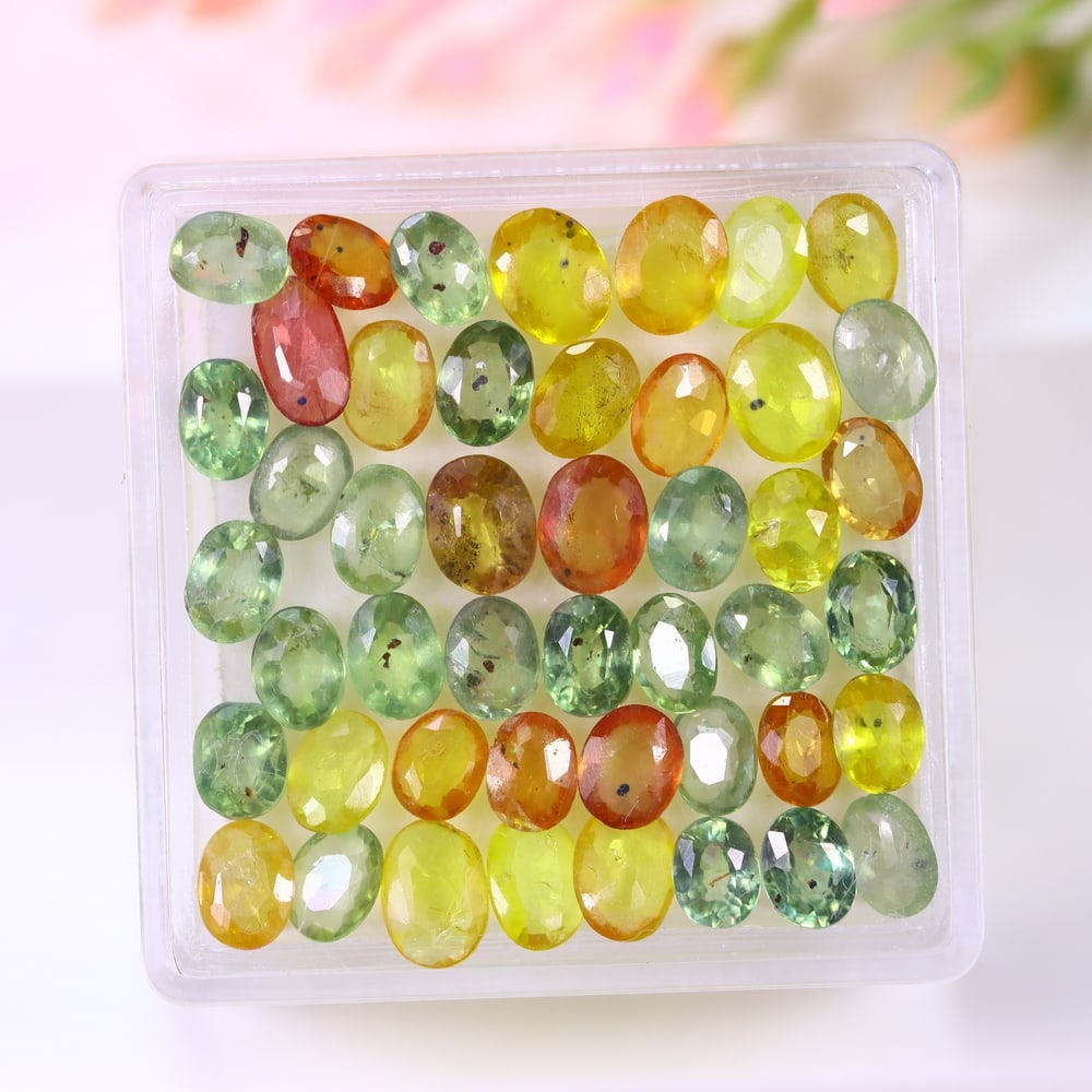9.91Ct Fancy Sapphire Calibrated Set - Polished Faceted: Ksmith Jewels Global Welcome to our auction house, today auction brought to you by Ksmith Jewels Global based in Penang, Malaysia specialize in all kinds of opal and color gemstone both in manufacturi