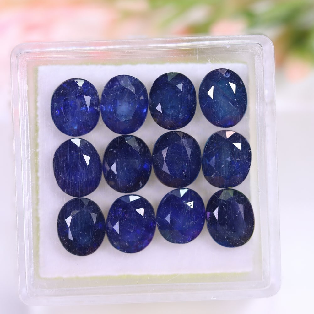 11.78Ct Blue Sapphire Set - Polished Faceted: Ksmith Jewels Global Welcome to our auction house, today auction brought to you by Ksmith Jewels Global based in Penang, Malaysia specialize in all kinds of opal and color gemstone both in manufacturi