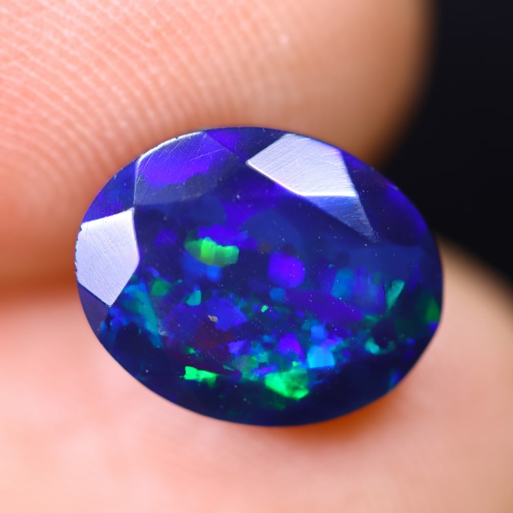 2.01Ct Welo Black Opal Polished - Ethiopian Opal (1 of 8)