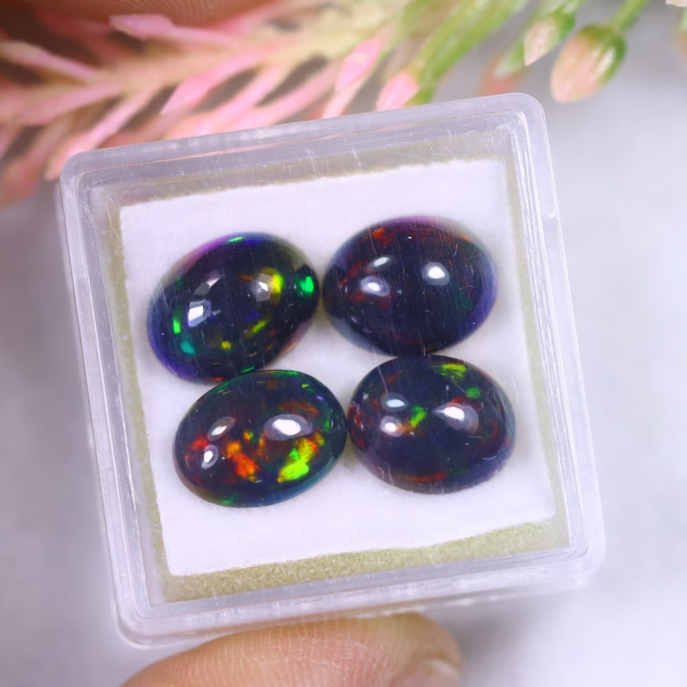 7.22Ct Welo Black Opal Polished Lot - Ethiopian Opal: Ksmith Jewels Global Welcome to our auction house, today auction brought to you by Ksmith Jewels Global based in Penang, Malaysia specialize in all kinds of opal and color gemstone both in manufacturi
