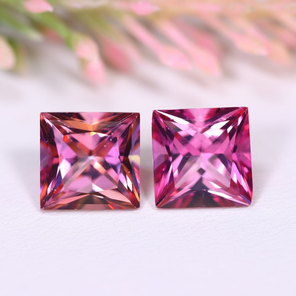 12.12Ct Pink Topaz Pair - Polished Faceted: Ksmith Jewels Global Welcome to our auction house, today auction brought to you by Ksmith Jewels Global based in Penang, Malaysia specialize in all kinds of opal and color gemstone both in manufacturi