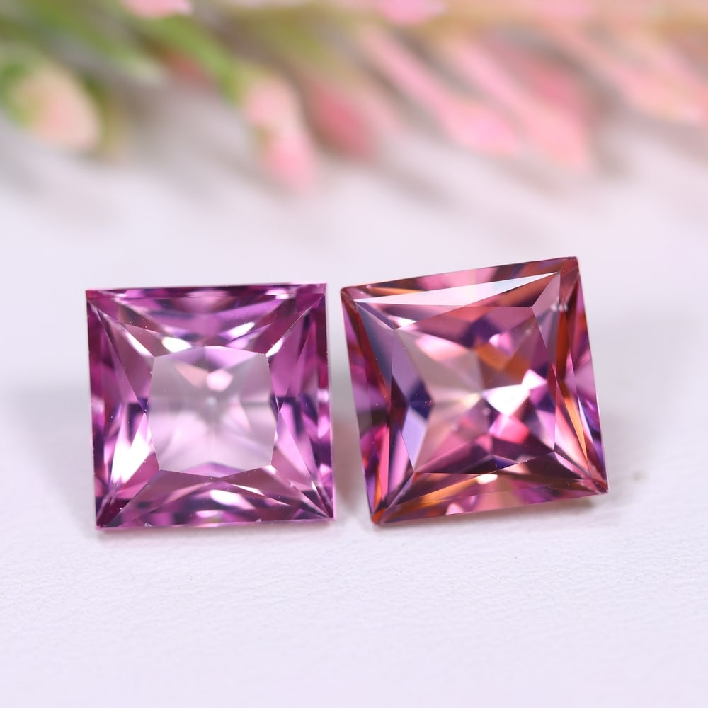 13.69Ct Pink Topaz Pair - Polished Faceted: Ksmith Jewels Global Welcome to our auction house, today auction brought to you by Ksmith Jewels Global based in Penang, Malaysia specialize in all kinds of opal and color gemstone both in manufacturi