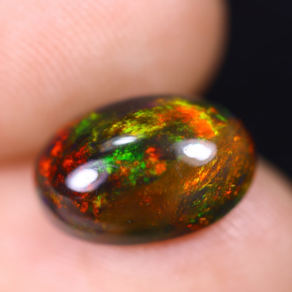 2.32Ct Welo Black Opal Polished - Ethiopian Opal (1 of 7)
