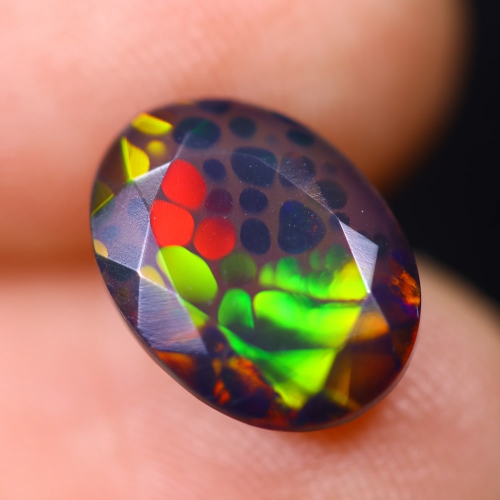 1.99Ct Welo Black Opal Polished - Ethiopian Opal (1 of 7)
