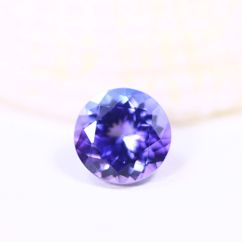 1.36Ct Tanzanite - Polished Faceted - Round Faceted (1 of 2)