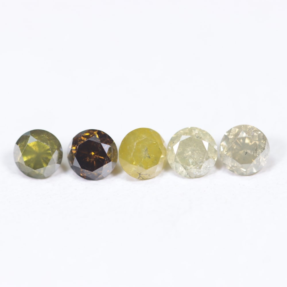 1.18Ct Round Unheated Diamond Set - Polished Faceted: Ksmith Jewels Global Welcome to our auction house, today auction brought to you by Ksmith Jewels Global based in Penang, Malaysia specialize in all kinds of opal and color gemstone both in manufacturi