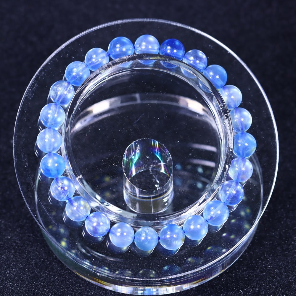 13.50g Aquamarine Bracelet - Polished Beads (1 of 2)