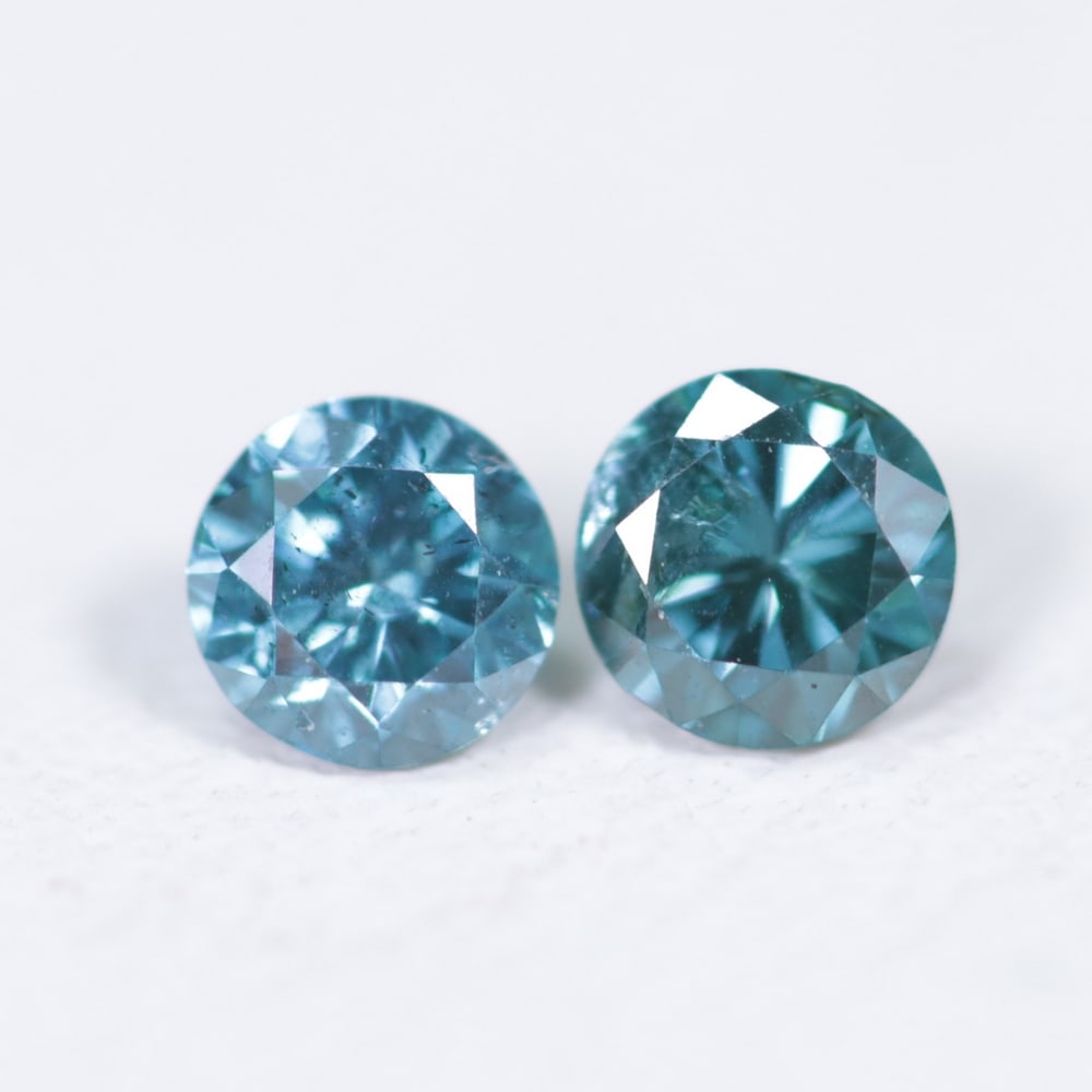 0.32Ct Peacock Diamond Pair - Polished Faceted: Ksmith Jewels Global Welcome to our auction house, today auction brought to you by Ksmith Jewels Global based in Penang, Malaysia specialize in all kinds of opal and color gemstone both in manufacturi