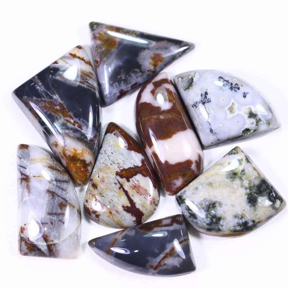 115Ct Multi Agate Cabochon Set - Polished - 20x17 mm Approx: Ksmith Jewels Global Welcome to our auction house, today auction brought to you by Ksmith Jewels Global based in Penang, Malaysia specialize in all kinds of opal and color gemstone both in manufacturi
