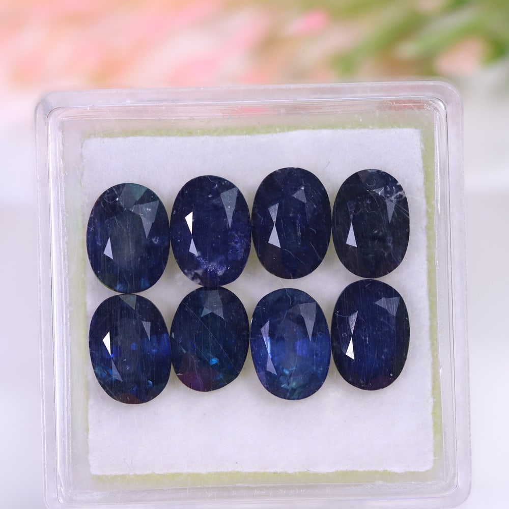 7.89Ct Blue Sapphire Set - Polished Faceted: Ksmith Jewels Global Welcome to our auction house, today auction brought to you by Ksmith Jewels Global based in Penang, Malaysia specialize in all kinds of opal and color gemstone both in manufacturi