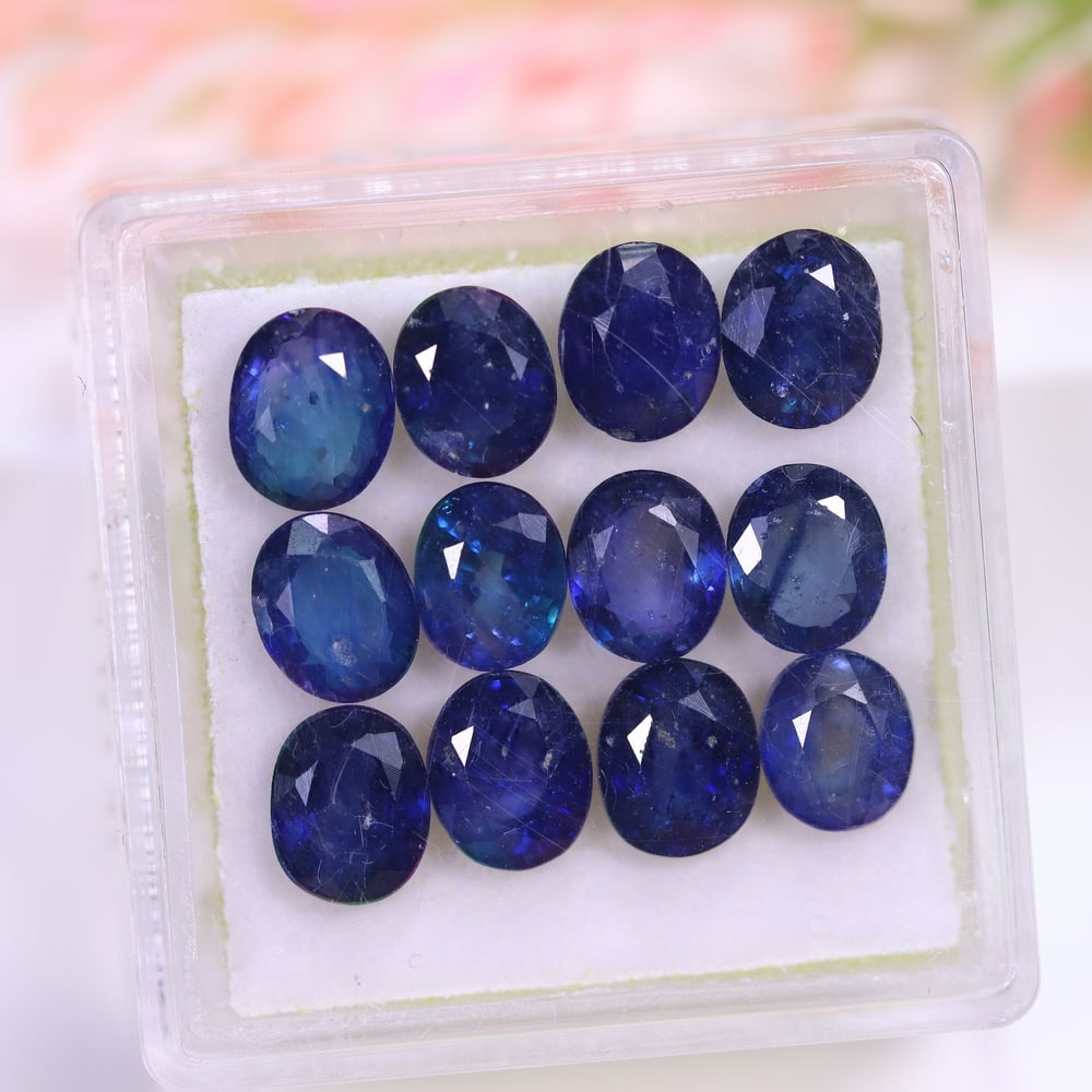 9.62Ct Blue Sapphire Set - Polished Faceted: Ksmith Jewels Global Welcome to our auction house, today auction brought to you by Ksmith Jewels Global based in Penang, Malaysia specialize in all kinds of opal and color gemstone both in manufacturi