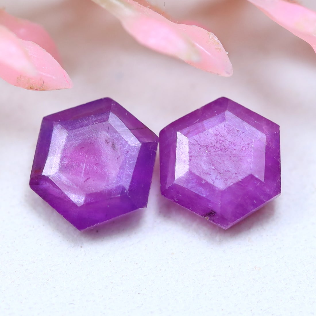 2.66Ct Natural Pinkish Silk Ruby Fancy Cut Gemstone Pair: Ksmith Jewels Global Welcome to our auction house, today auction brought to you by Ksmith Jewels Global based in Penang, Malaysia specialize in all kinds of opal and color gemstone both in manufacturi