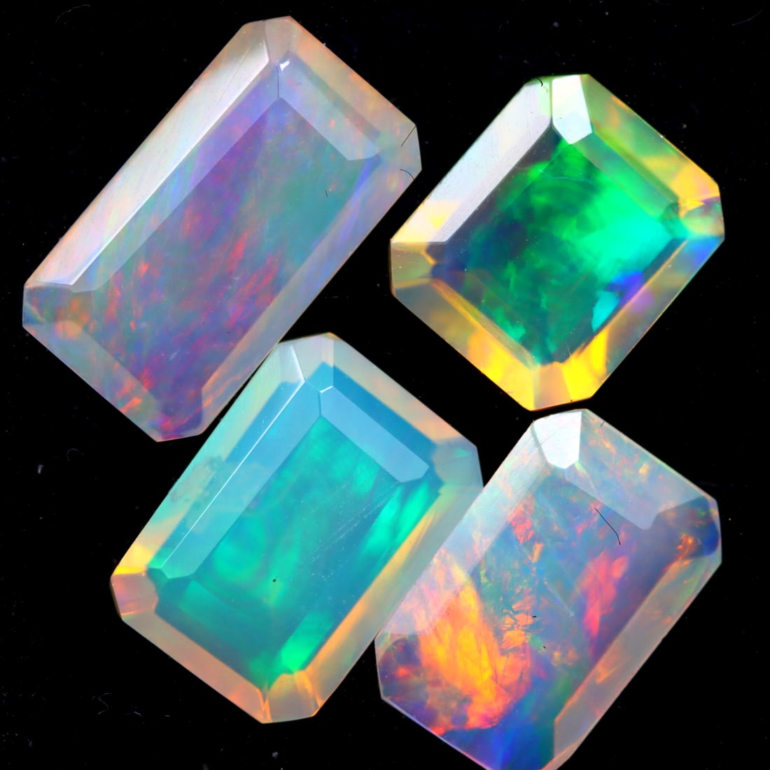 4.46Ct Natural Ethiopian Faceted Welo Opal Lot - Ethiopian Opal (1 of 4)