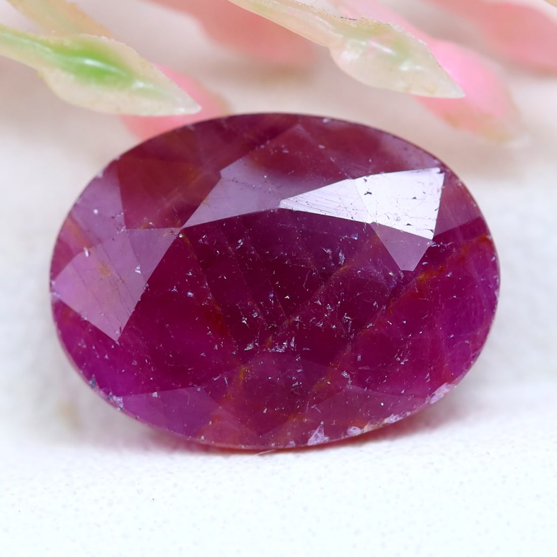 3.69Ct Natural Untreated Longido Ruby Gemstone (1 of 2)