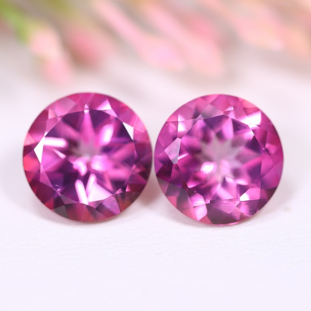 8.29Ct Pink Topaz Pair - Polished Faceted: Ksmith Jewels Global Welcome to our auction house, today auction brought to you by Ksmith Jewels Global based in Penang, Malaysia specialize in all kinds of opal and color gemstone both in manufacturi