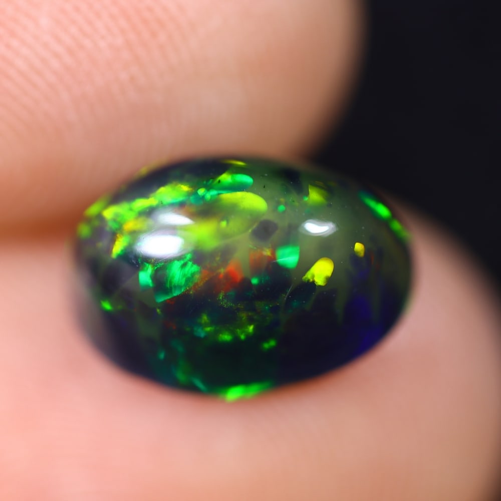 2.34Ct Welo Black Opal Polished - Ethiopian Opal (1 of 5)