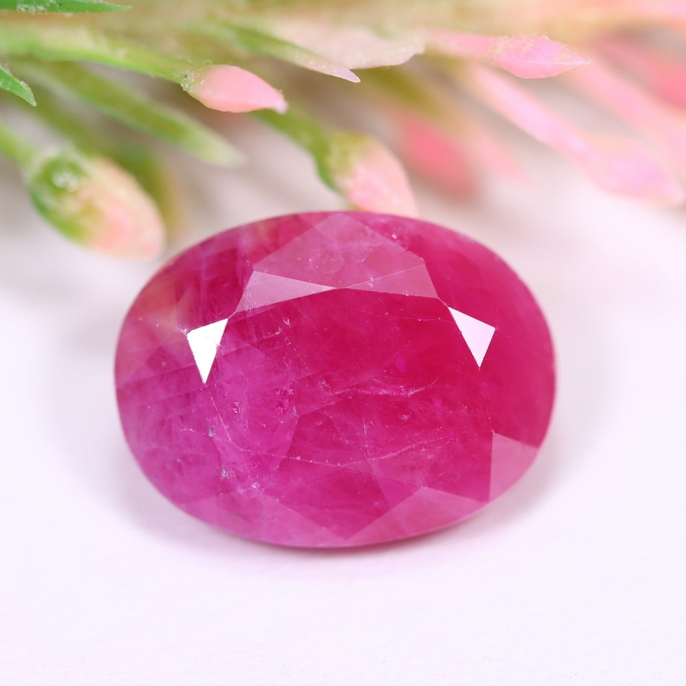 13.04Ct Red Ruby - Polished Faceted (1 of 3)