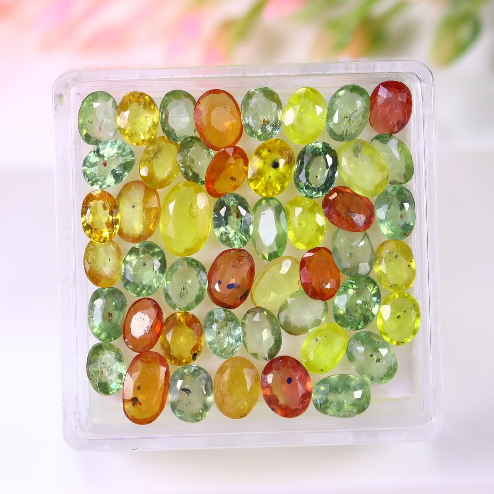 10.38Ct Fancy Sapphire Calibrated Set - Polished Faceted: Ksmith Jewels Global Welcome to our auction house, today auction brought to you by Ksmith Jewels Global based in Penang, Malaysia specialize in all kinds of opal and color gemstone both in manufacturi