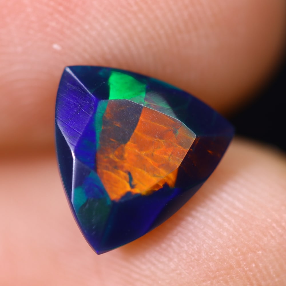 1.49Ct Welo Black Opal Polished - Ethiopian Opal (1 of 6)
