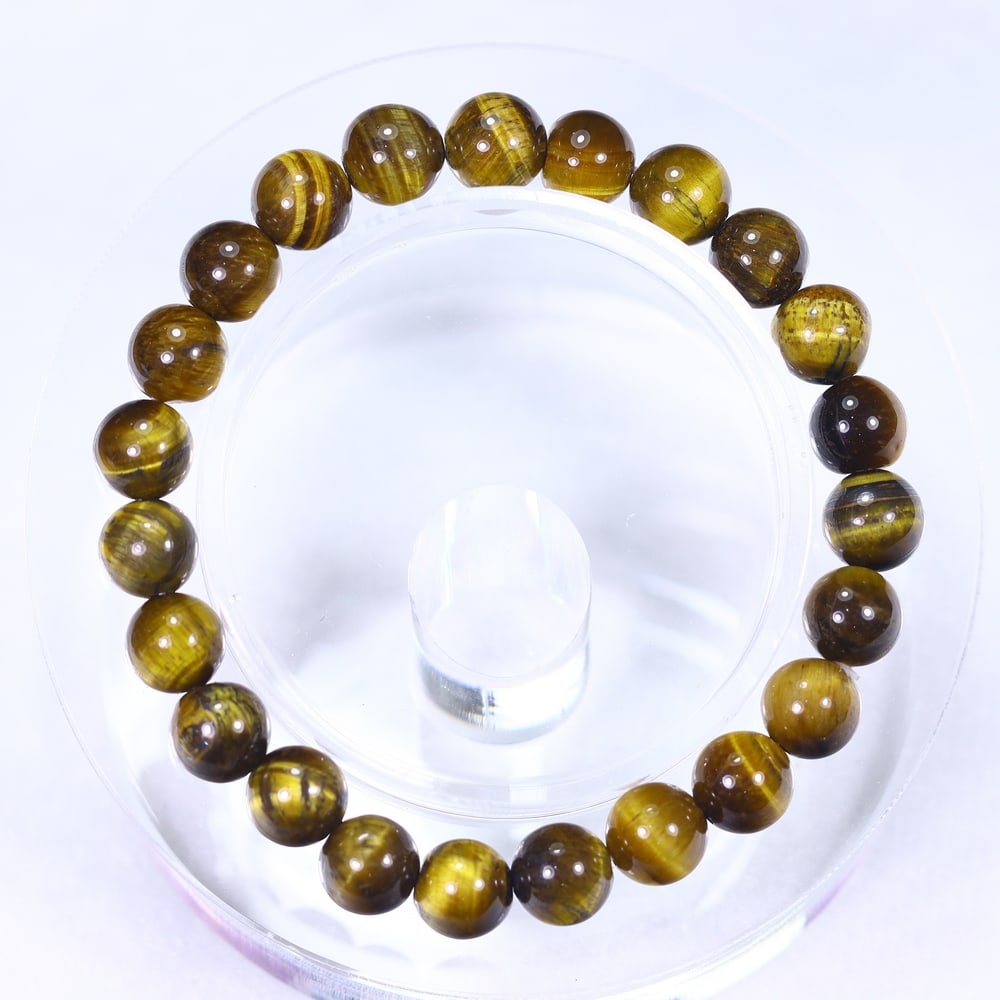 18.59g Tiger Eye Bracelet - Polished Beads (1 of 3)
