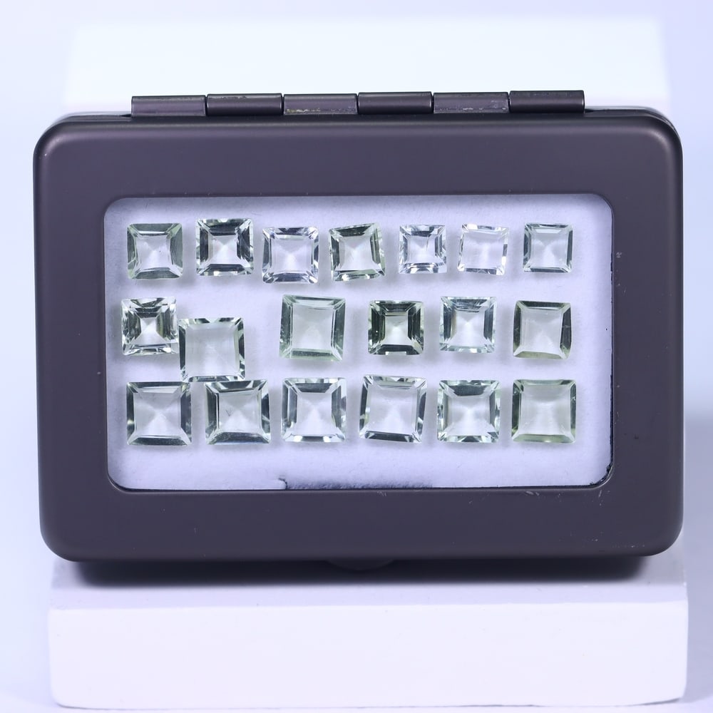 31.90Ct Green Amethyst Set - Polished Faceted: Ksmith Jewels Global Welcome to our auction house, today auction brought to you by Ksmith Jewels Global based in Penang, Malaysia specialize in all kinds of opal and color gemstone both in manufacturi
