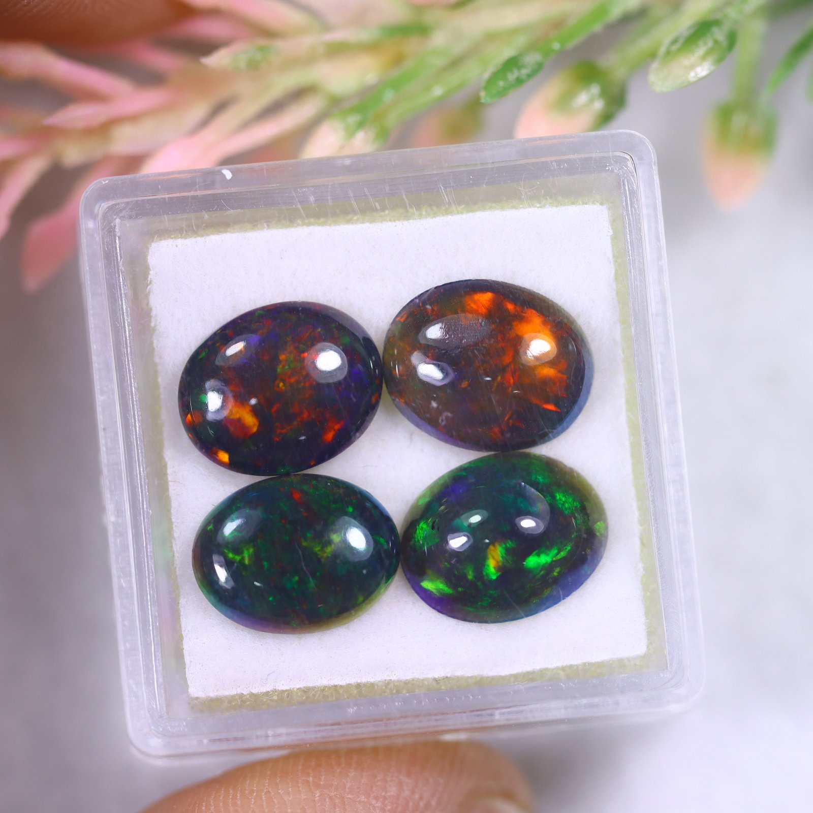 5.32Ct Welo Black Opal Polished Lot - Ethiopian Opal: Ksmith Jewels Global Welcome to our auction house, today auction brought to you by Ksmith Jewels Global based in Penang, Malaysia specialize in all kinds of opal and color gemstone both in manufacturi