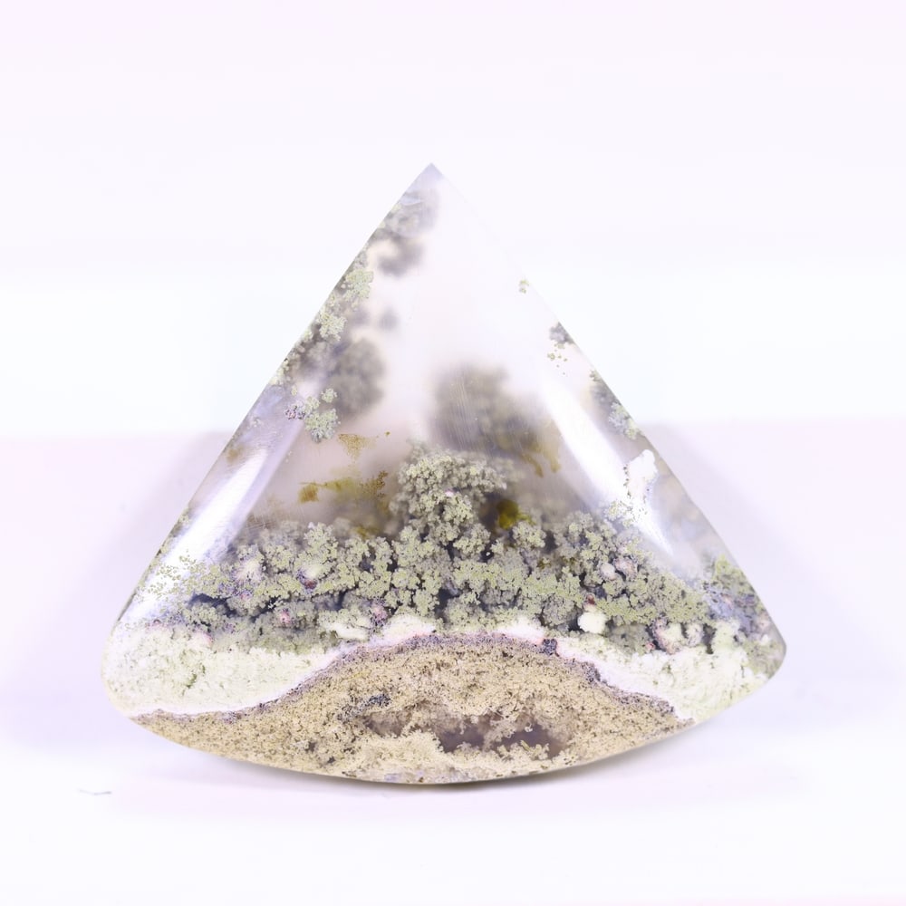 30.05Ct Moss Agate Cabochon - Polished - 33x29mm approx: Ksmith Jewels Global Welcome to our auction house, today auction brought to you by Ksmith Jewels Global based in Penang, Malaysia specialize in all kinds of opal and color gemstone both in manufacturi