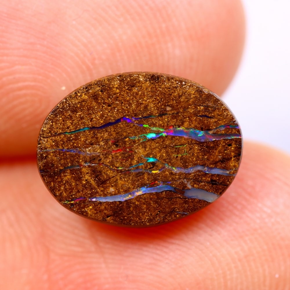 3.41Ct Koroit Boulder Opal Polished - Australian Opal - Oval Cabochon: Ksmith Jewels Global Welcome to our auction house, today auction brought to you by Ksmith Jewels Global based in Penang, Malaysia specialize in all kinds of opal and color gemstone both in manufacturi