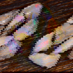 64Ct Group of 9 Rough Opal Specimen - Ethiopian Opal - Mineral Rough Set: Ksmith Jewels Global Welcome to our auction house, today auction brought to you by Ksmith Jewels Global based in Penang, Malaysia specialize in all kinds of opal and color gemstone both in manufacturi