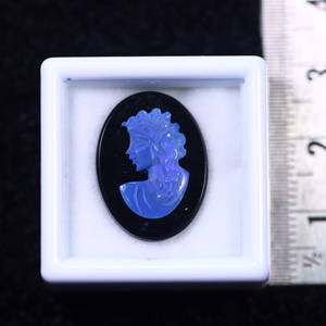 1.73Ct Welo Black Opal Faceted Polished - Ethiopian Opal