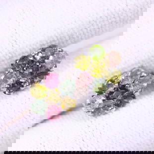 Tourmaline Earring - 925 Sterling Silver - Plated 14k White Gold: Ksmith Jewels Global Welcome to our auction house, today auction brought to you by Ksmith Jewels Global based in Penang, Malaysia specialize in all kinds of opal and color gemstone both in