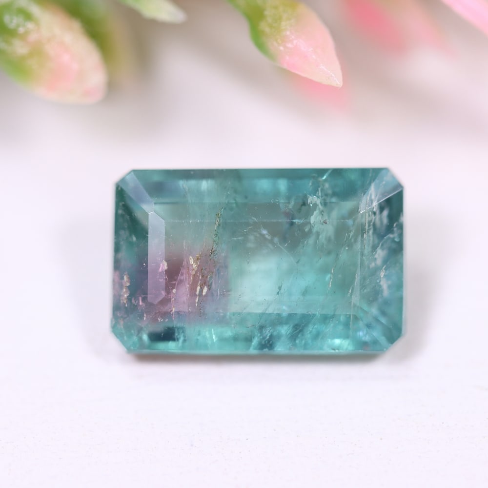 3.12cts Natural Watermelon Tourmaline - Bi-Colour Faceted Cut: Ksmith Jewels Global Welcome to our auction house, today auction brought to you by Ksmith Jewels Global based in Penang, Malaysia specialize in all kinds of opal and color gemstone both in manufacturi
