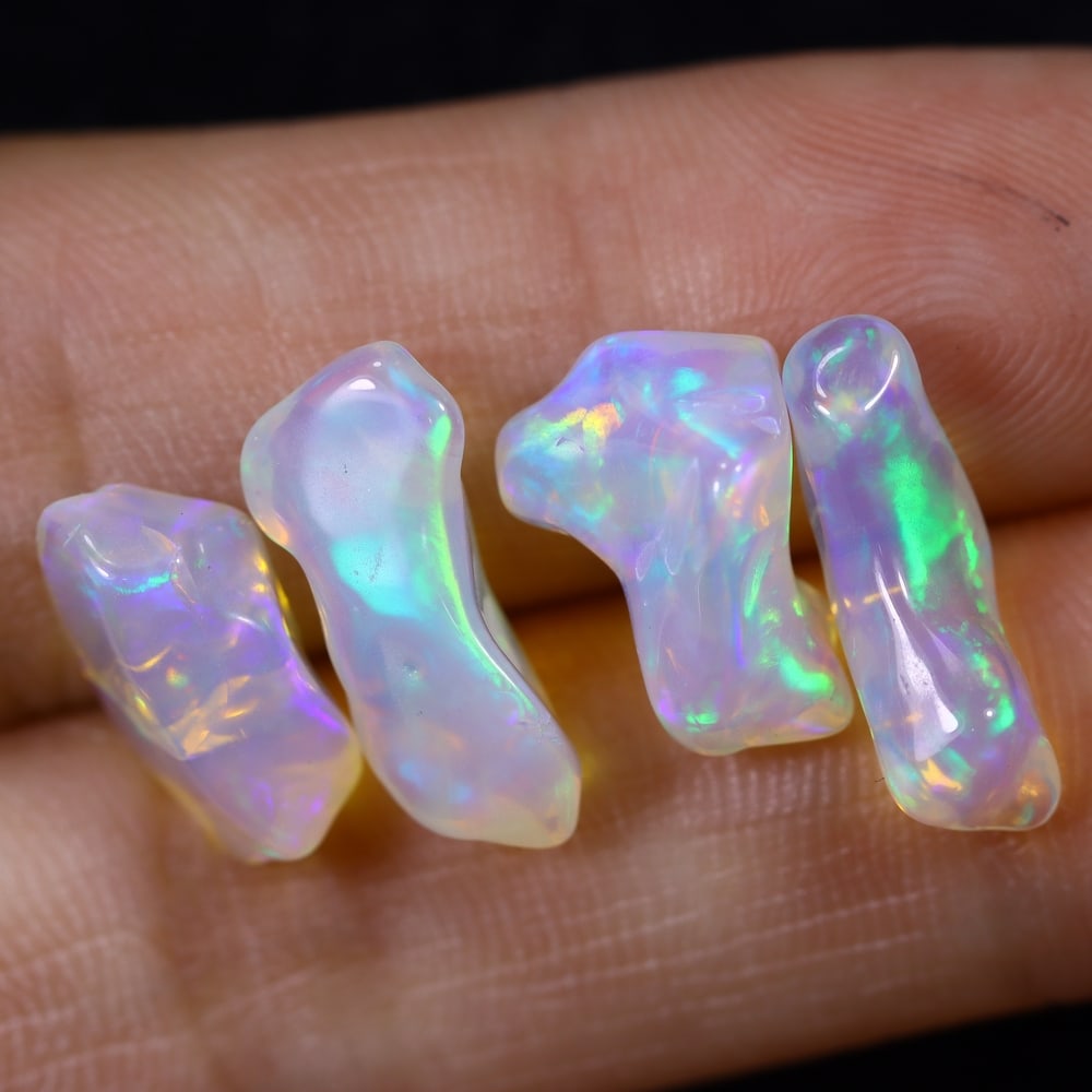 9.64Ct Welo Opal Freeform Polished Set - Ethiopian Opal: Ksmith Jewels Global Welcome to our auction house, today auction brought to you by Ksmith Jewels Global based in Penang, Malaysia specialize in all kinds of opal and color gemstone both in manufacturi