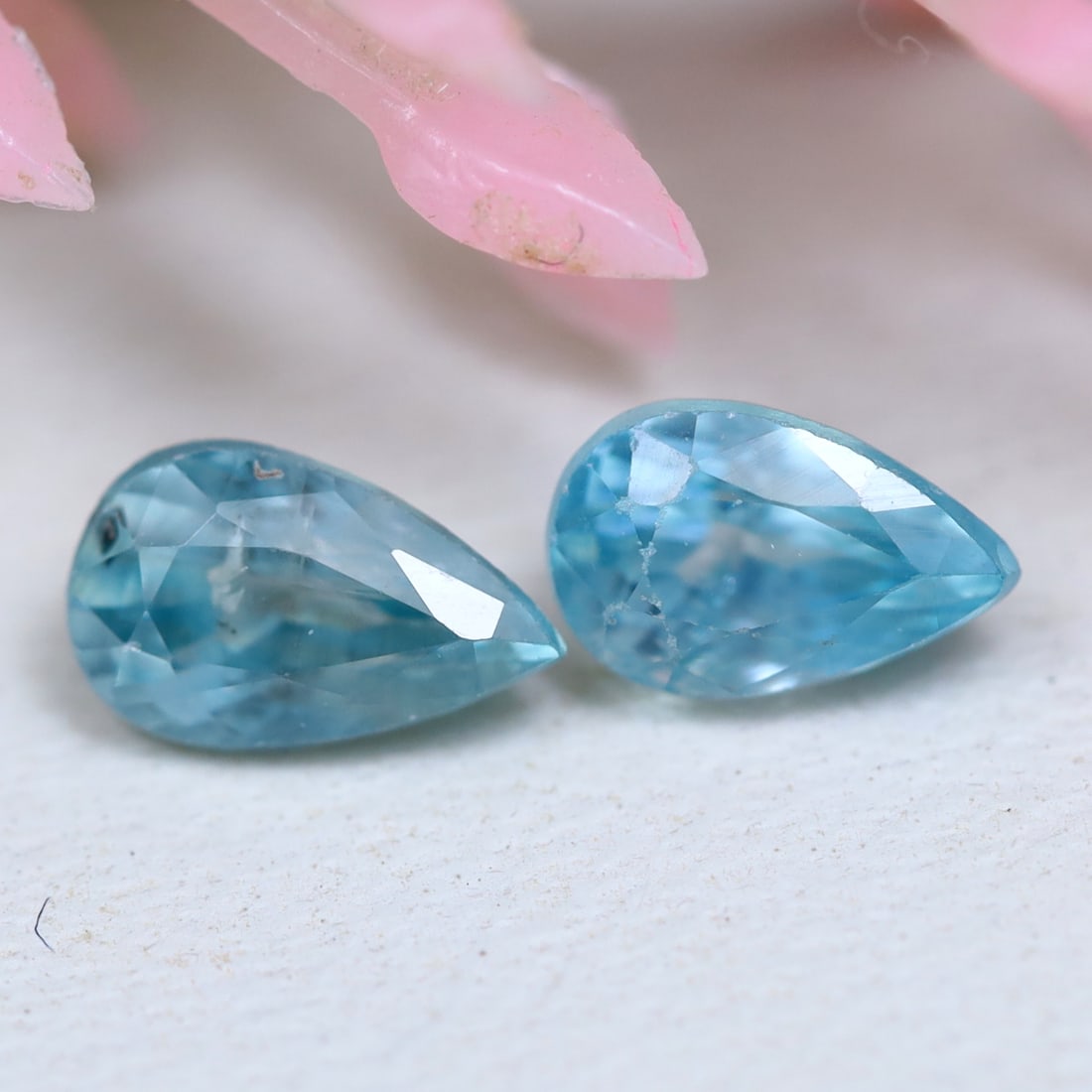 1.38Ct Natural Cambodia Blue Zircon Pair Only Heated Gemstone: Ksmith Jewels Global Welcome to our auction house, today auction brought to you by Ksmith Jewels Global based in Penang, Malaysia specialize in all kinds of opal and color gemstone both in manufacturi