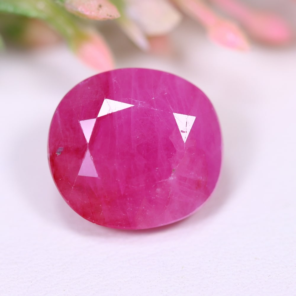 12.02Ct Red Ruby - Polished Faceted (1 of 3)