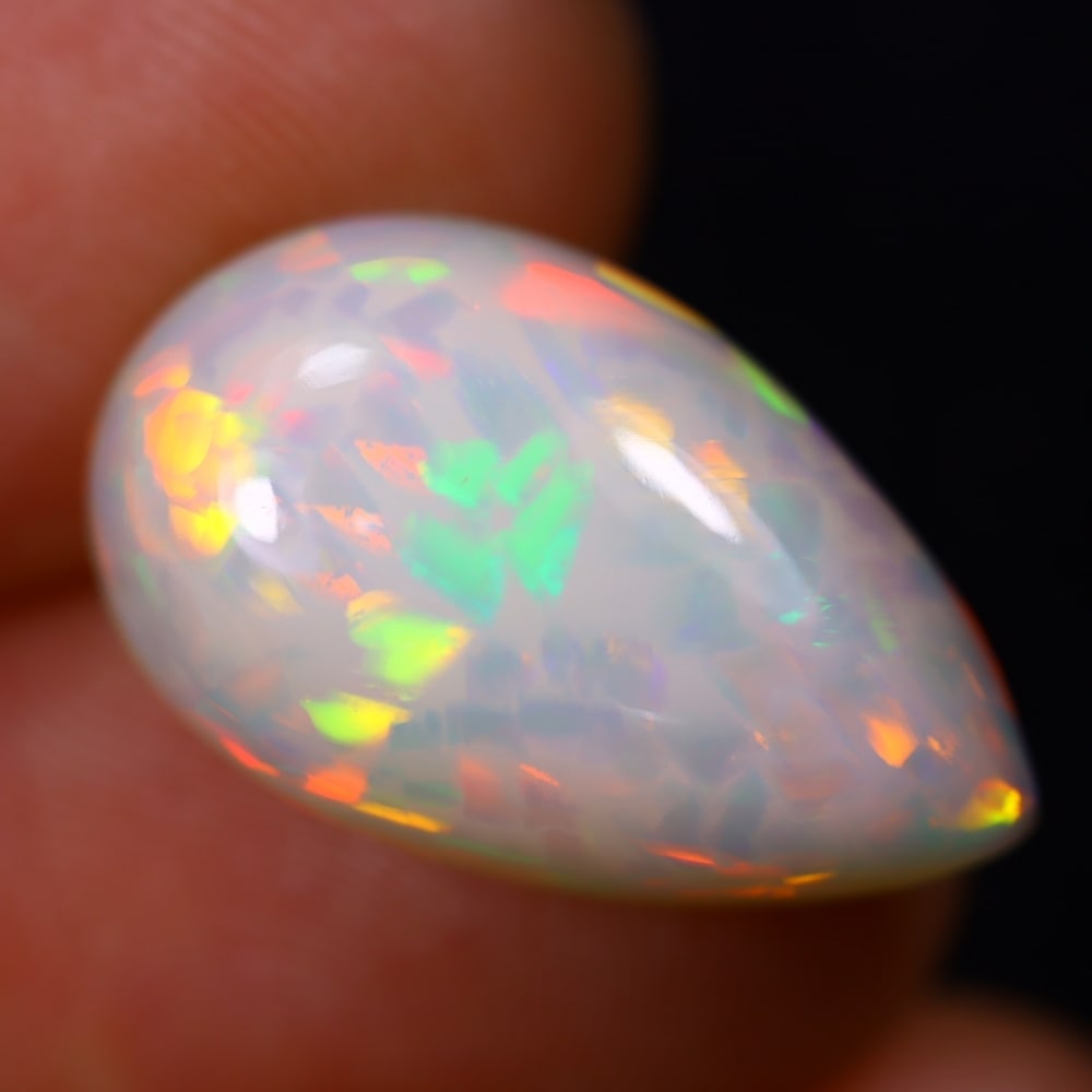 *7.42Ct Welo Opal Polished - Ethiopian Opal - Pear Cabochon: Ksmith Jewels Global Welcome to our auction house, today auction brought to you by Ksmith Jewels Global based in Penang, Malaysia specialize in all kinds of opal and color gemstone both in manufacturi