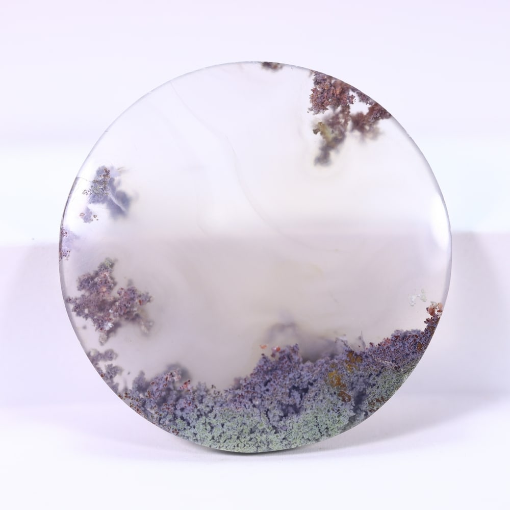 33.90Ct Moss Agate Cabochon - Polished - 31x31mm Approx (1 of 2)