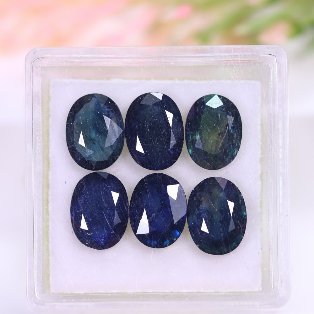 7.70Ct Blue Sapphire Set - Polished Faceted: Ksmith Jewels Global Welcome to our auction house, today auction brought to you by Ksmith Jewels Global based in Penang, Malaysia specialize in all kinds of opal and color gemstone both in manufacturi