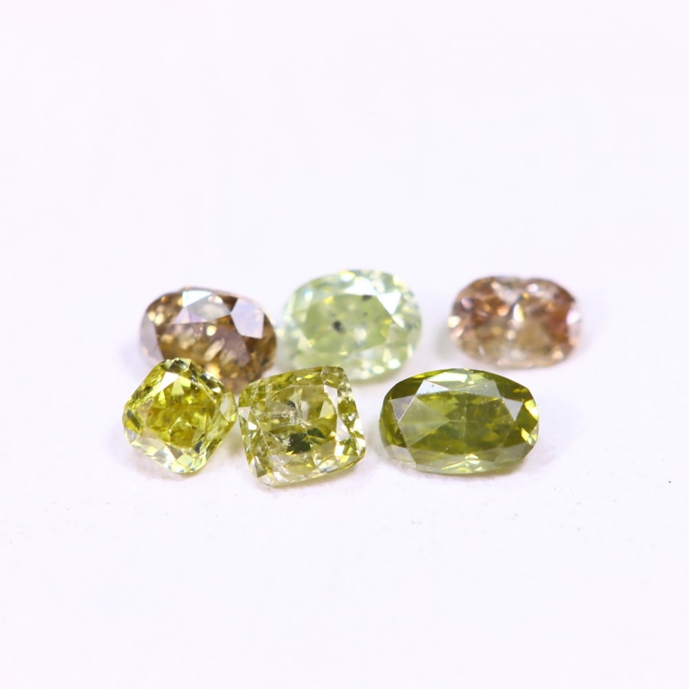 0.51ct 6pcs Unheated Fancy Diamond Lot - Natural Diamond, Loose Diamond (1 of 2)