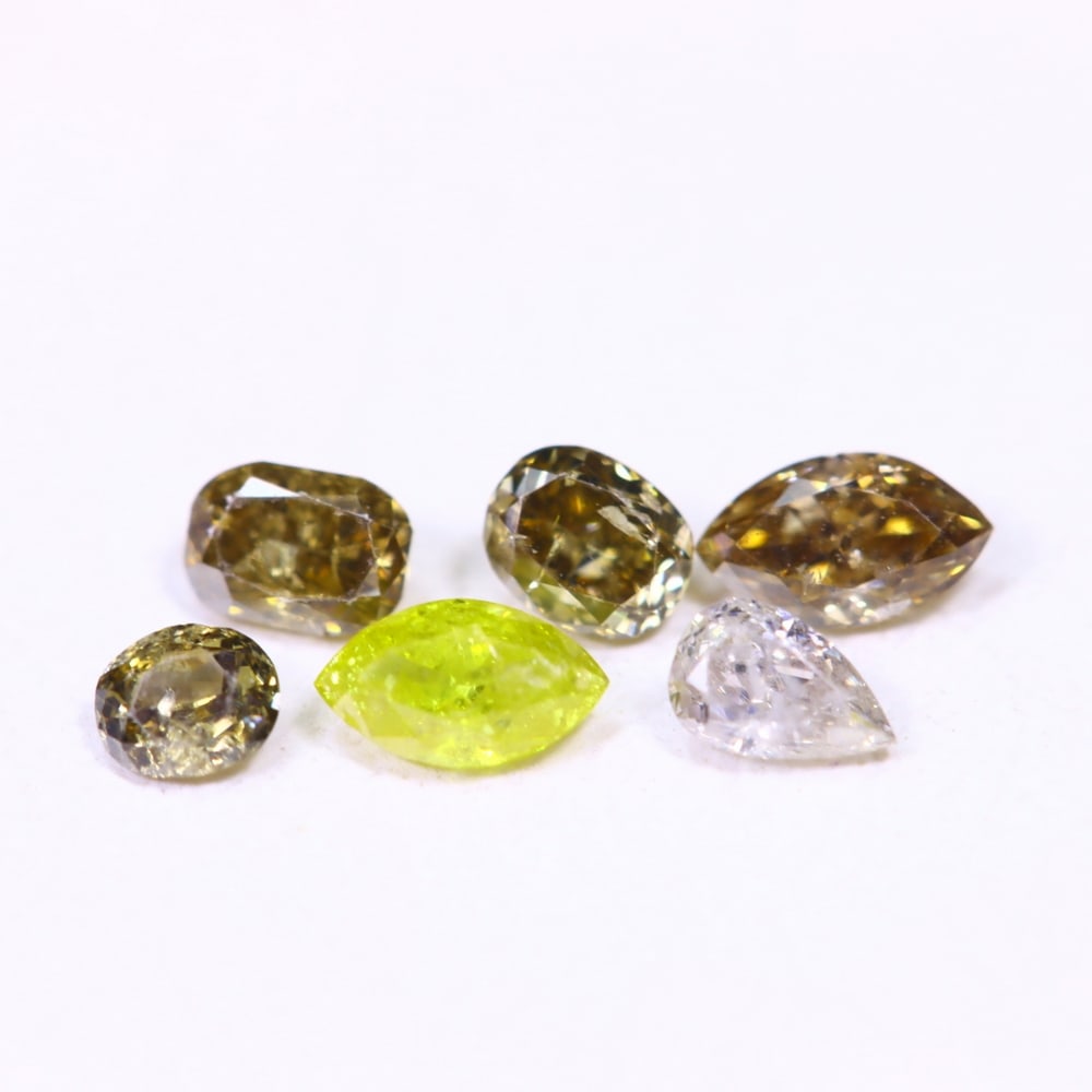 0.50ct 6pcs Unheated Fancy Diamond Lot - Natural Diamond, Loose Diamond: Ksmith Jewels Global Welcome to our auction house, today auction brought to you by Ksmith Jewels Global based in Penang, Malaysia specialize in all kinds of opal, diamond and color gemstone both in ma