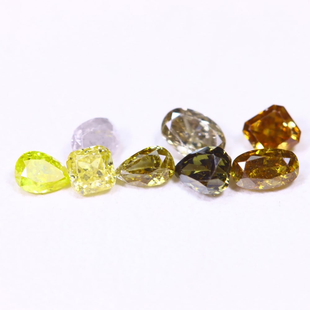 0.53ct 8pcs Unheated Fancy Diamond Lot - Natural Diamond, Loose Diamond: Ksmith Jewels Global Welcome to our auction house, today auction brought to you by Ksmith Jewels Global based in Penang, Malaysia specialize in all kinds of opal, diamond and color gemstone both in ma