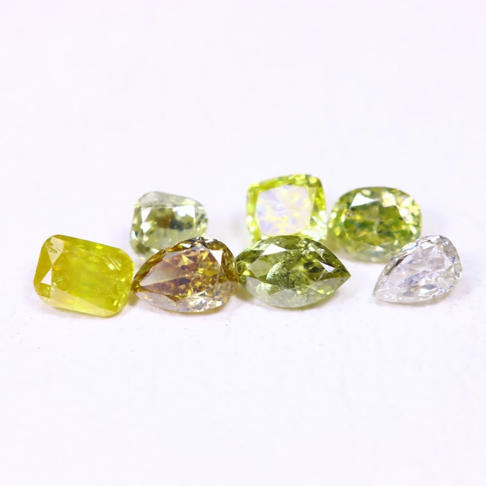 0.54ct 7pcs Unheated Fancy Diamond Lot - Natural Diamond, Loose Diamond: Ksmith Jewels Global Welcome to our auction house, today auction brought to you by Ksmith Jewels Global based in Penang, Malaysia specialize in all kinds of opal, diamond and color gemstone both in ma