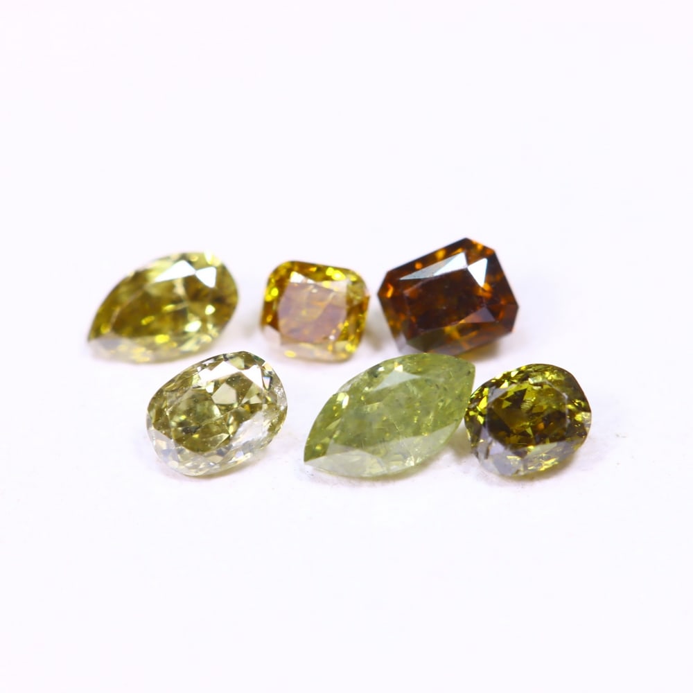 0.55ct 6pcs Unheated Fancy Diamond Lot - Natural Diamond, Loose Diamond: Ksmith Jewels Global Welcome to our auction house, today auction brought to you by Ksmith Jewels Global based in Penang, Malaysia specialize in all kinds of opal, diamond and color gemstone both in ma