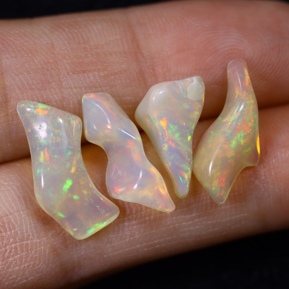7.31Ct Welo Opal Freeform Polished Set - Ethiopian Opal: Ksmith Jewels Global Welcome to our auction house, today auction brought to you by Ksmith Jewels Global based in Penang, Malaysia specialize in all kinds of opal and color gemstone both in manufacturi